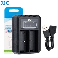 JJC BCH-1 Dual Battery USB Charger For Olympus BLH-1 Battery of Olympus OM-D E-M1 Mark II, E-M1 Mark III, E-M1X Cameras