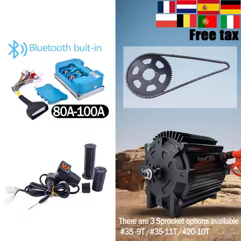Kunray KR5V V2 Electric BLDC Motor Kits 72V 5000W Upgraded Engine For Razor/Go Karts/Scooter/Electri