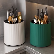 Rotating kitchen knife holder, household utensil organizer for spoons, forks, and chopsticks, multif