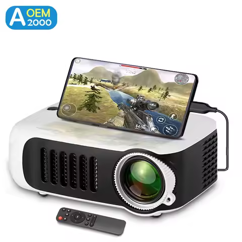 A2000 Mini Projector Portable Home Cinema 3D LED Video Projector 4K 1080P Gaming Laser Beamer with H