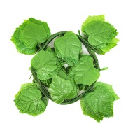Combo of 12 Strings of Fake Grape Leaves 2.3m long including 20 large leaves 7-10cm in diameter - Fa