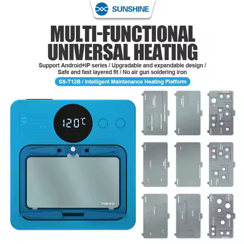 SUNSHINE SS-T12B Intelligent Heating Platform for IP 7G-14ProMax and Android Digital Display Fast He