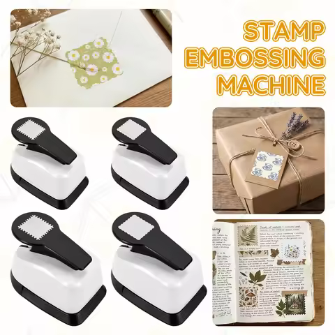 DIY Stamp Edger Punch Square Tooth/Lace Edge Postage Stamp Puncher Decorative Embossing Paper Cutter