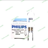 Lampu Projection 7158 150w 24v Philips Fitting Gx 6,35