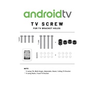 [ANDROID Tv] TV Screw for TV Bracket Holes VESA Wall Mount Skru for TV Hanging Hole SMART TV GOOGLE TV
