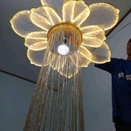 ALMAIRA LAMPU GANTUNG KELOPAK PLAFON TIRAI GLITER Lampu Hias Lampu Dekorasi Wedding - Full Led