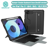 Nillkin Keyboard Case (Backlit version) For iPad Pro 11 / 10.2 2021 / Air4 Air5 Air 11 / 10.9 2022  Case With Pencil Holder Multifunction Shockproof Camera Protection Slide Cover