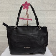 Genuine leather hobo bag. hobo xunfeng bag. women's tote bag. black preloved bag