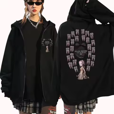 Melanie Martinez Hades The Sacrifice Tour 2026 Zipper Hoodie Man Woman Harajuku Pullover Zip Up Hood