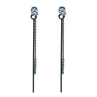 korean cubic zircon drop bar dangle