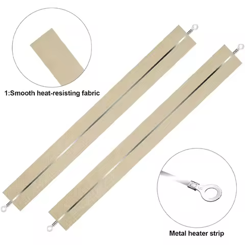 10 Pieces Impulse Sealer Heating Element Service Spare Repair Parts Kit 2/3/4/5mm Heat Sealers Strip