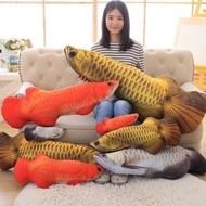 Really Stock Big Arowana Pillow Stuffed Plush Animal Fish Toy