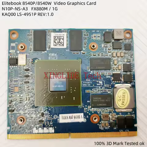Original LS-4951P For HP Elitebook 8540W 8540P Laptop Distributed Video Graphics Card Board NVIDIA F