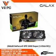 GALAX GeForce® GTX 1660 Super (1-Click OC) 6GB GDDR6 192-bit DP/HDMI/DVI-D Graphics Card
