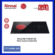 Rinnai RB-7152HEF-ZB Combi Hob (1 Induction Zone, 1 Ceramic Zone)