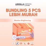 LEDOLLA - 5 Pcs Seabuckthorn Brightening With Licorice & Vit C Face Mask |LEBIH MURAH| kusam whiteni