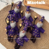 Handmade Pendant Pendant Wool Felt Bag Keychain Purple Clothes Korean Magic Jewelry Wizard Magician 
