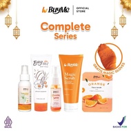 New BuyMe Complete Series - Paket Skincare Sabun Sucreen Scrub Badan Face Mist Orange Face Scrub Glo
