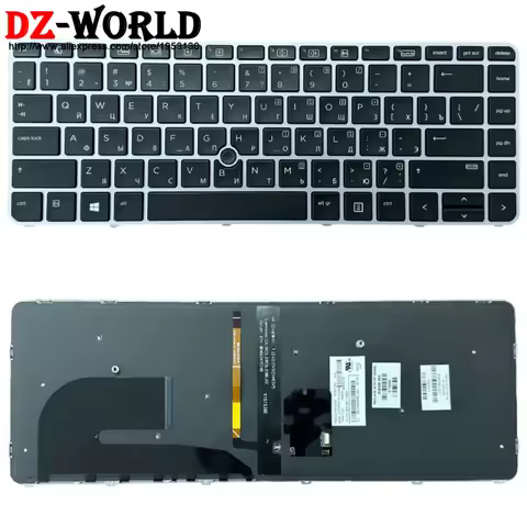 RU Russian Backlit Keyboard for HP Elitebook 745 840 848 G3 G4 Laptop 836308-251