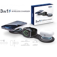 แท่นวางชาร์จไร้สาย VOX 3IN1 FOLDABLE WIRELESS CHARGER - 1Y
