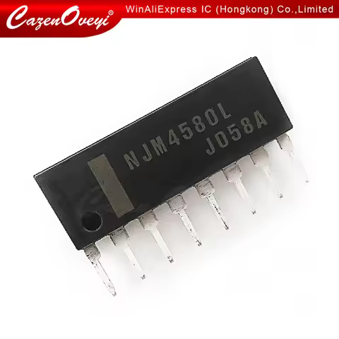 5pcs/lot NJM2068LD NJM2068 NJM4580L NJM4580 SIP-8 In Stock