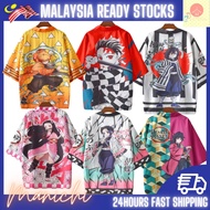 Ready Stock Teenager 3D Japanese Anime Kimono Haori Demon Slayer Kimetsu No Yaiba
