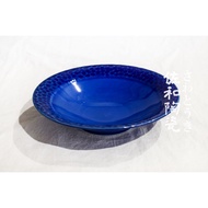 +Sawa Ceramic Tableware+[Cyan Hammer Pattern 7 Dishes-Made In Japan XL13103-13A] Disc Plate Dish Rou