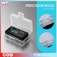[WT] 9V Battery Storage Box Transparent Plastic Holder Pa of 5 Durable Cell Container for Battery Or