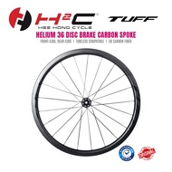 TUFF HELIUM 36 DISC BRAKE CARBON SPOKE WHEELSET