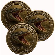 Syiling Koleksi Humor Alligator Alcatraz, Syiling Alligator Alcatraz Florida Everglades 2025 untuk P