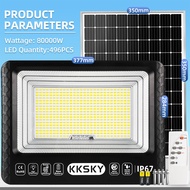 KKSKY ไฟโซล่าเซลล์ ไฟสนามโซล่าเซลล์ 20000W 50000W 80000W Solar Light กันน้ำIP67 ไฟภายนอกอาคาร ไฟสปอร