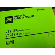 Yamaha 125z [ 5BU ] / 125zr [ 5XK ] Parts Catalogue / Buku Part Katalog Y125 / Y125z / Y125zR (Photo