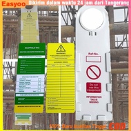 2Pcs Scaffolding Inspection TAG - 1 TAG 1/ Holder Includes/ Card Security Accident