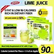 LICKZ JUICE Lime Calamansi Juice Beverage Concentrate - BUNDLE 90 Sachets with Free Juice blender  [
