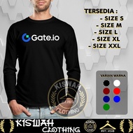 Gate.io Logo T-shirt Long Sleeve Distro Shirt