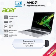 Acer Aspire 3 A315-24P-R75Z /  A315-24P-R4RQ Notebook - Pure Silver (R5-7520U/16GB OB*/512GB NVME)