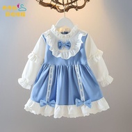 Girls Lolita Children's Dress Spring Autumn Princess Dress Girl Baby Dress Spring One Year Old Child