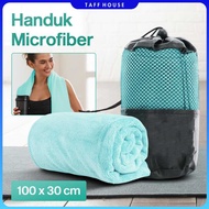 Quick Dry Microfiber Towel 100x30cm with Storage Bag - W-580