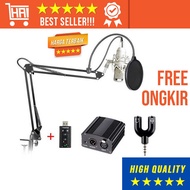 BM-800 SCISSOR ARM STAND PHANTOM POWER SC ADAPTOR MICROPHONE PACKAGE CHEAP BM800 MICROPHONE RECORDIN