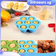 INTR 7 Hole Portable Silicone Egg Bites Mold For Instant Pot Reusable Pressure Molds Cooker Accessories Food Grade Baby Storage Container Freezer Tray With Lid/silicone Ice Cube