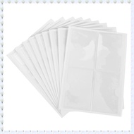 (JHWU) 36Pcs Self-Adhesive Label Card Holder Index Pockets Holder 6X8.5cm Clear Plastic Card Holder