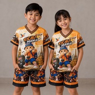 Junior Kids Jersey Set Ages 2-7 Years Kicau Mania Printing Latest Trend