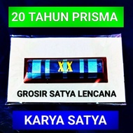 T1. PNS 10 Tahun Prisma. Satya Lencana Pdh Karya Satya.
