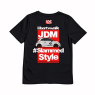 KARIMAKE Unisex Children's Distro T-Shirt with JDM LIBERTY WALK SLAMMED ABARTH 595 Image