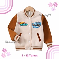 Mobile HOTWHEELS Boys Girls Varsity Baseball Jacket Ages 2 3 4 5 6 7 8 9 10 11 12 Years | Latest Hot