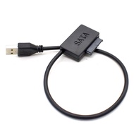 A26 USB to SATA Laptop CD DVD ROM Cable Optical Drive Adapter Caddy Ready Stock Malaysia