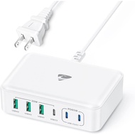 Pengecas USB C 165W, Stesen Pengecasan Multi USB-C 6 Port, Stesen Pengecasan Cepat 65W PD USBC Gan u