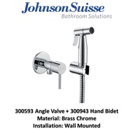Johnson Suisse Hand Bidet Set with Angle Valve (Trevi 300593 + 300943 Bidet)