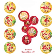 TRUNG THU 2025 - SET TRANG TRÍ VUI TẾT TRUNG THU ĐÊM HÔI TRĂNG RẰM ĐỦ PHỤ KIỆN DECOR TRUNG THU CHO