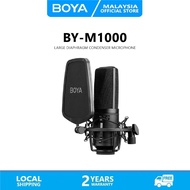 BOYA BY-M1000 Professional Large Diaphragm Condenser Microphone Podcast Mic Kit